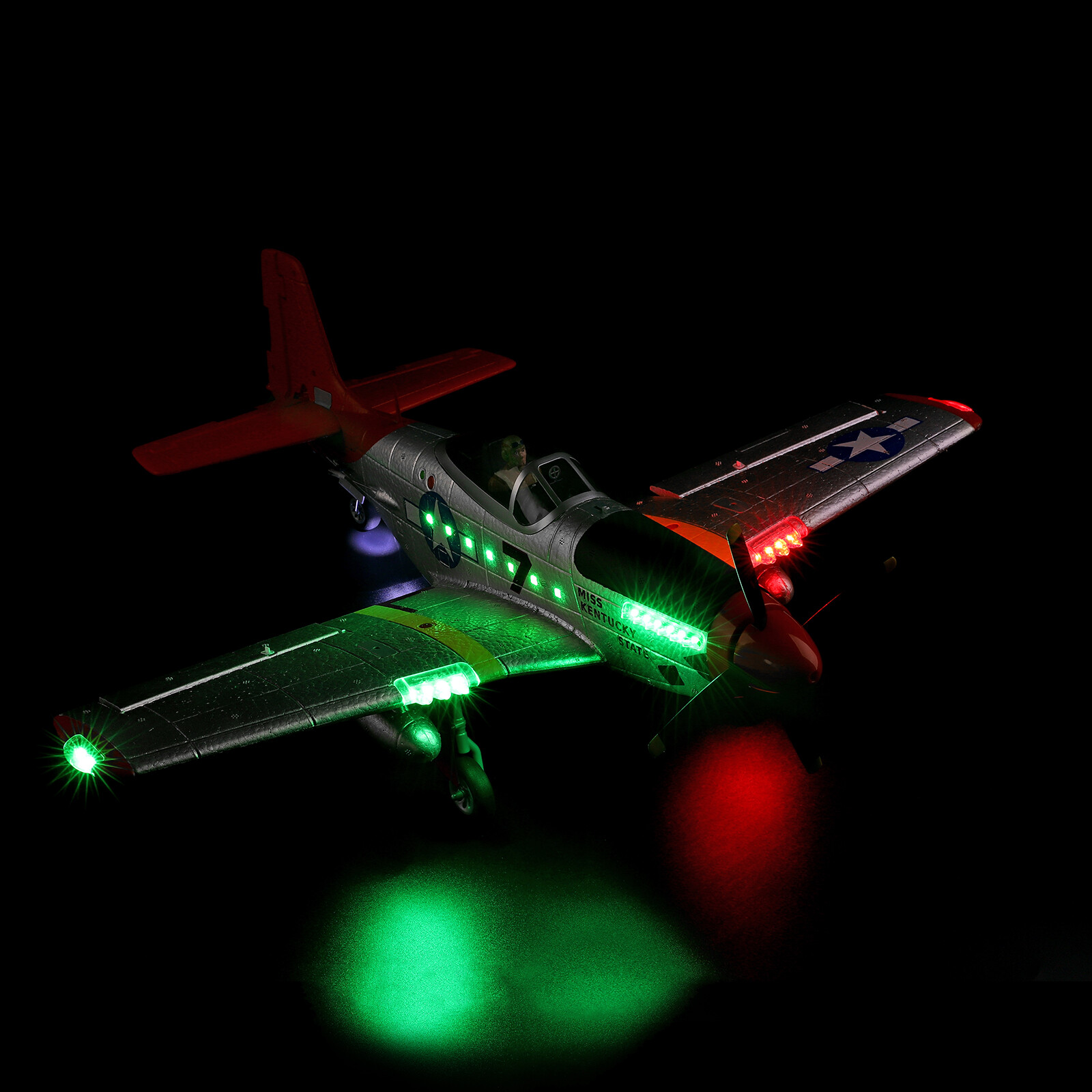 WLtoys XK A280 RC P51 Fighter 4CH Airplane 3D/6G Fixed Wing Brushless Toy E4