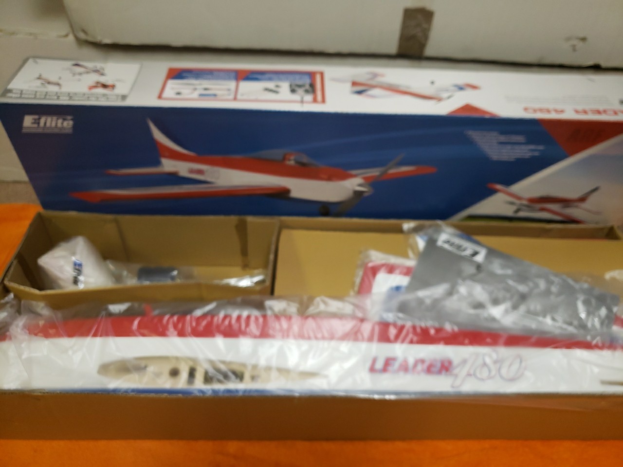 E-flite ARF Model – Leader 480 RC Lelectric Plane – 43″ Wingspan – New