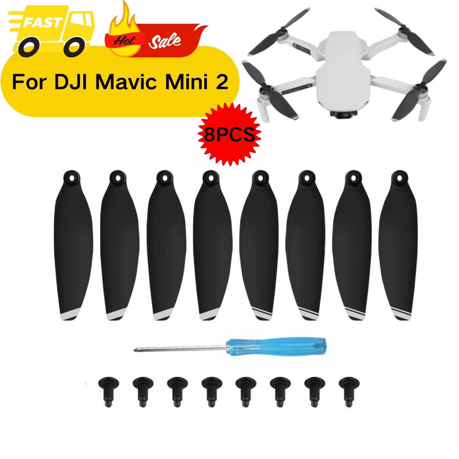 Mini 4K / 2 Propeller for DJI Mavic Mini 2 SE Drone 4726 Replacement Props