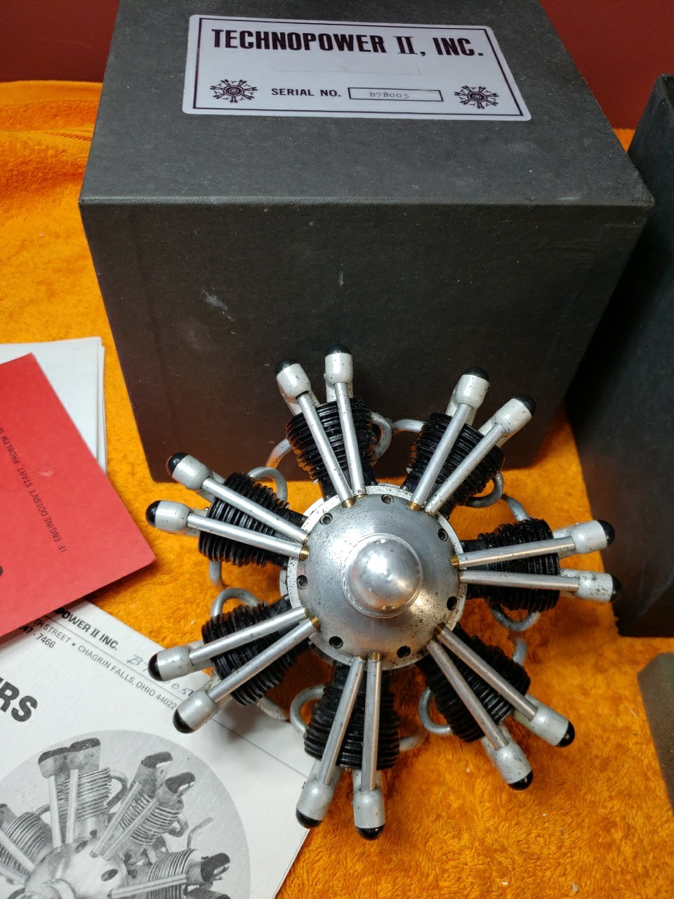Technopower II Inc. Techno Power 7 Cylinder 4C RC Classic Radial Motor