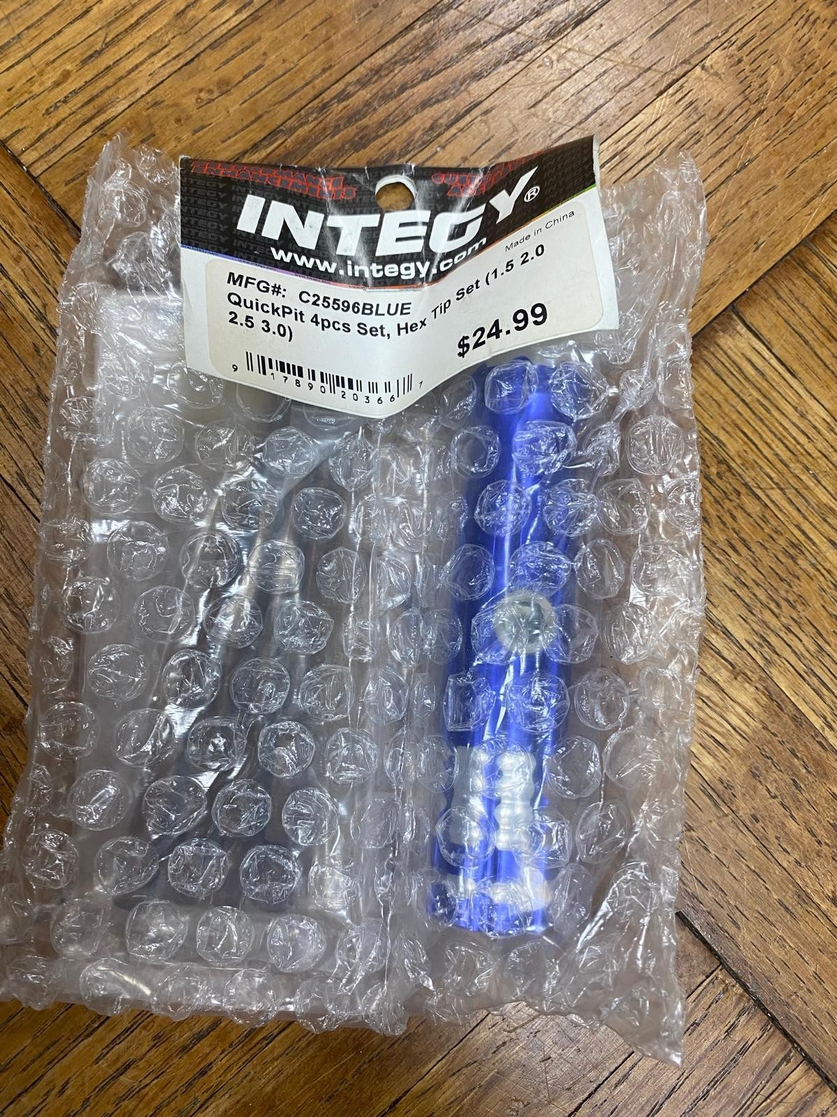 Integy C25596-BLUE QuickPit 4pcs Set, Hex Tip Set (1.5 2.0 2.5 3.0)