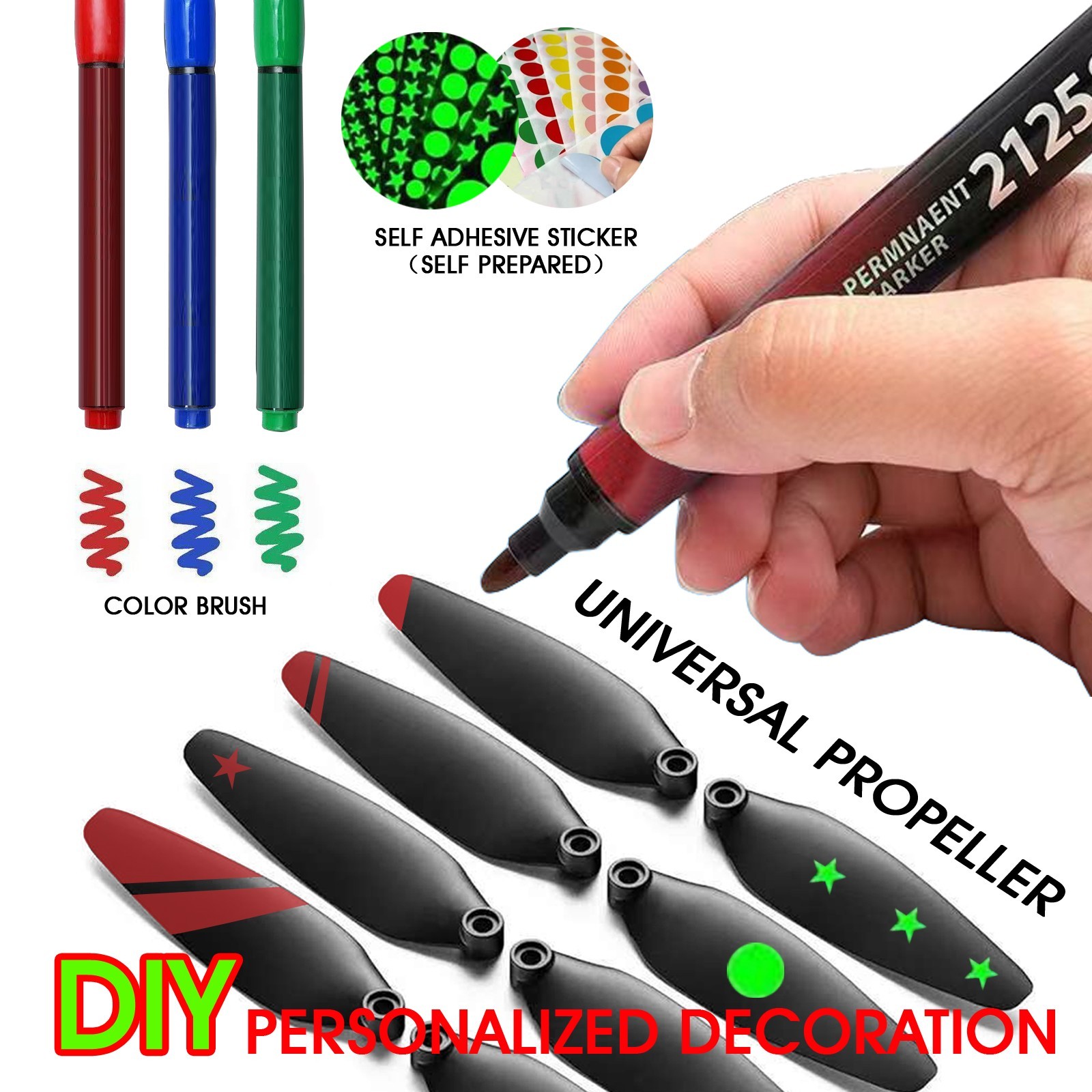 70mm Universal Drone Propellers for S159/S197/S166/S167/S196/S36/V168/AE20Max