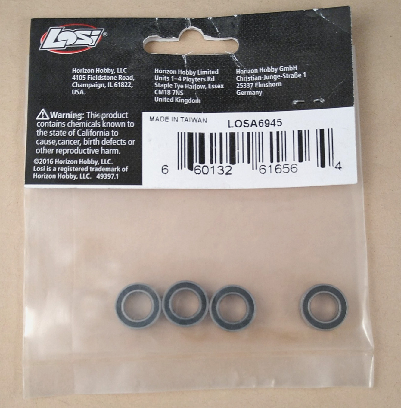 Team Losi LOSA 6945 8x14x4 Rubber Sealed Ball Bearings 8ight 22X-4 RC Car Parts