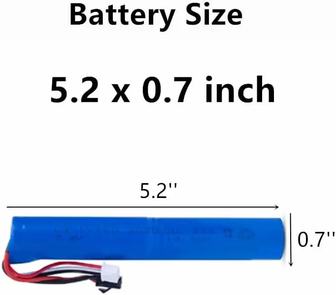7.4V 2000mAh SM-2P Plug for SRB1200 SRB400 SRB400-SUB MP5K M4 M110 Water guns