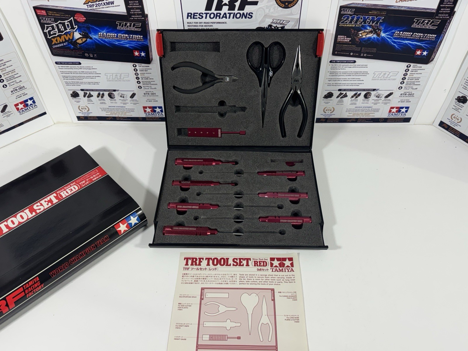 Tamiya TRF Tool Set Red 49292 Rare World Champion Team RC Tool Kit Japan