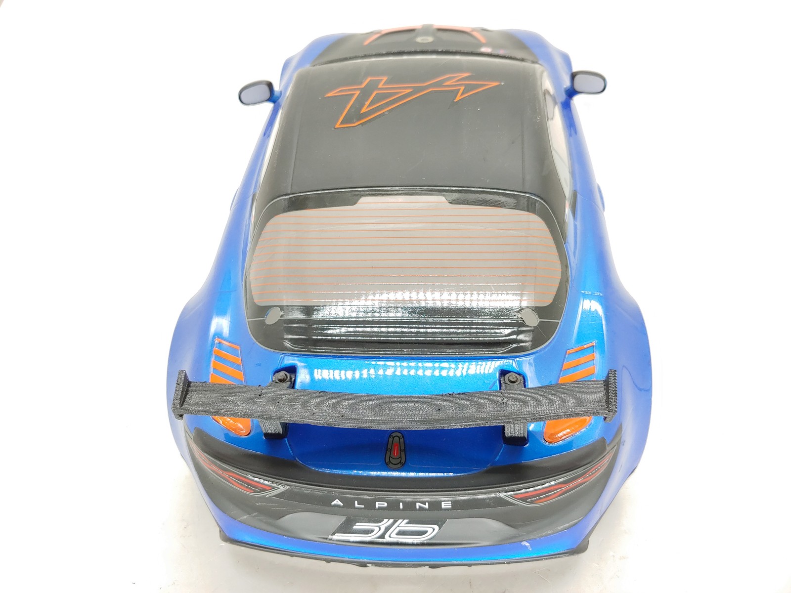 Kyosho EP Fazer Mk2 Alpine GT4 1/10 Touring Car Rally Car Body Blue Orange Used