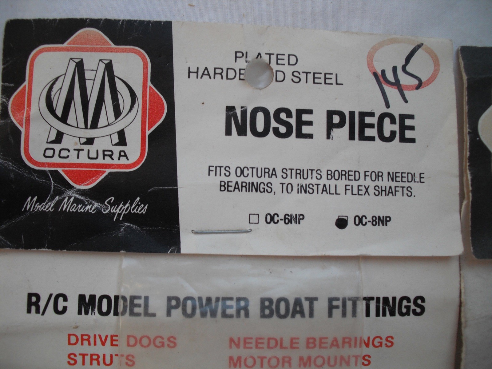 Lot of 2 Octura Nose Piece, OC-8NP OC10NP, RC R/C Boat Ship