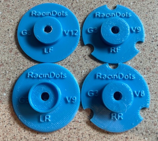 Losi 22S Sprint Car Wheel Cover (GEN3) Kit by RacinDots.com
