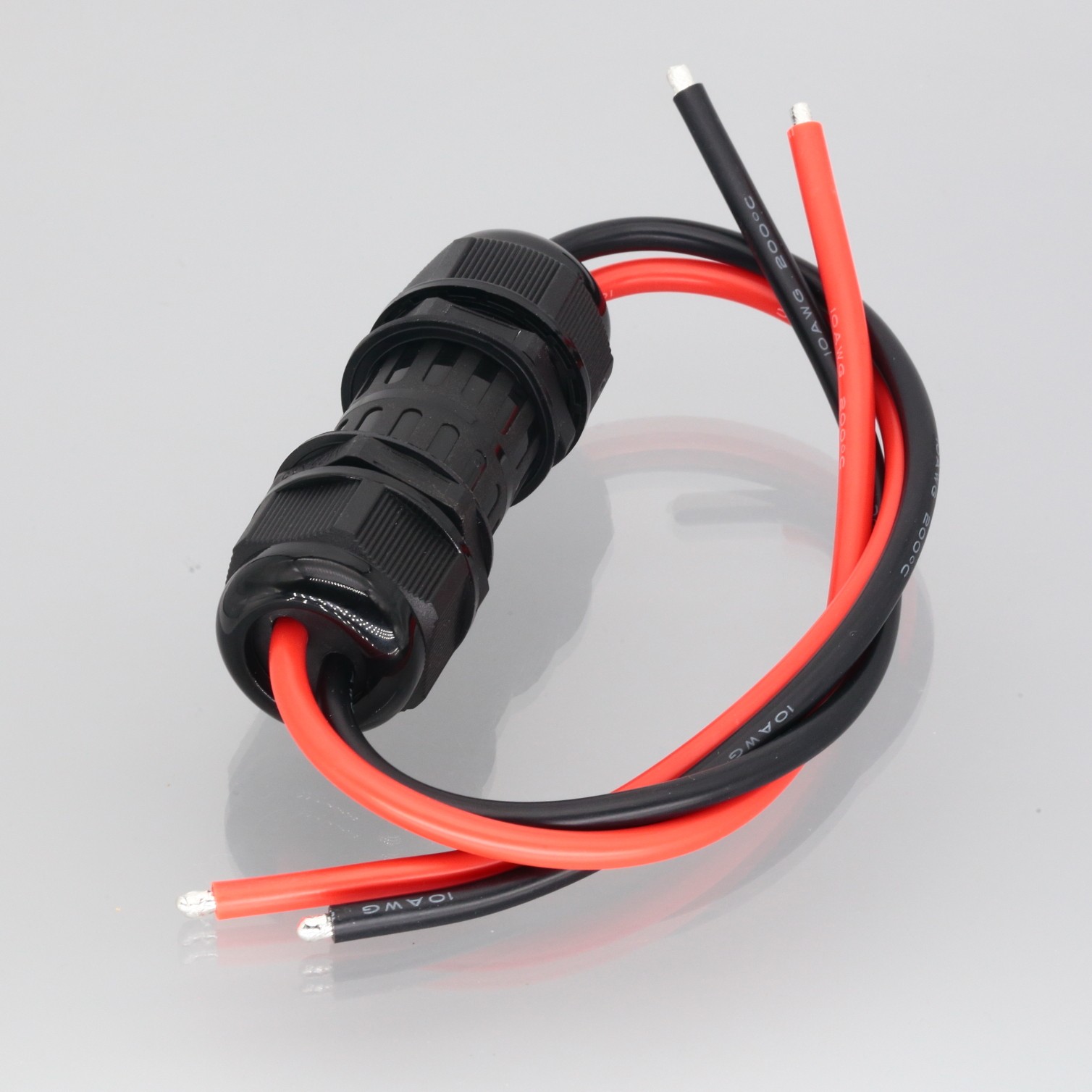 DIY EC5 Male to Female M25 Threaded IP68 Waterproof Connector 10awg 1+1FT Wire