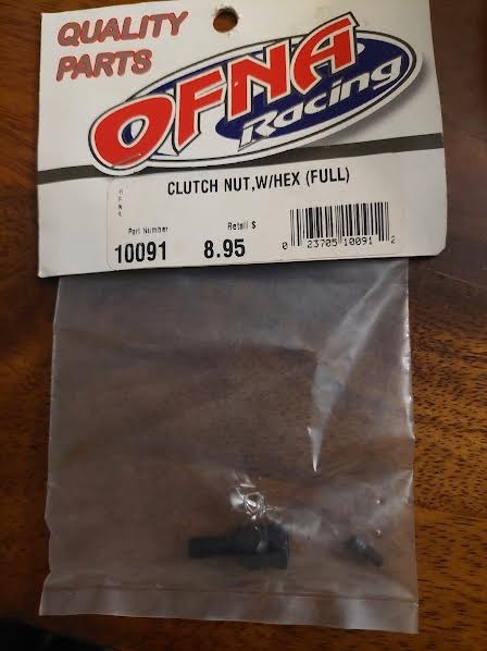 OFNA 10091 RACING CLUTCH NUT W/HEX (FULL) 10091 NEW OLD STOCK