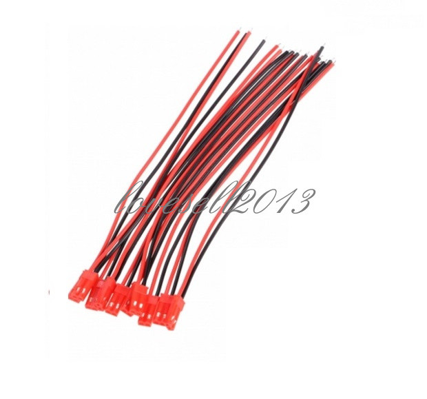 20Pairs Micro JST 1.25 2-Pin Male and Female Connector plug with Cables 100mm LO