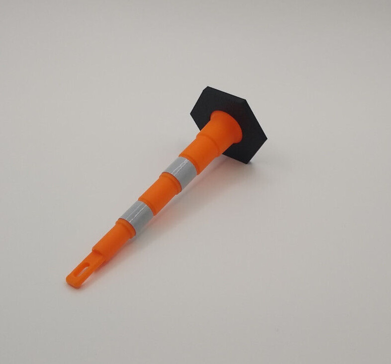 1:14 Scale Tall Construction Cone (Channelizer) &removable Black Base (Qty 10)