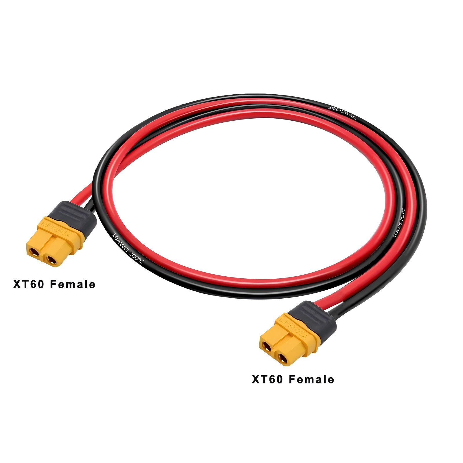 10 AWG XT60 Female Connector Adapter Solar Extension Cable RC Battery Cable