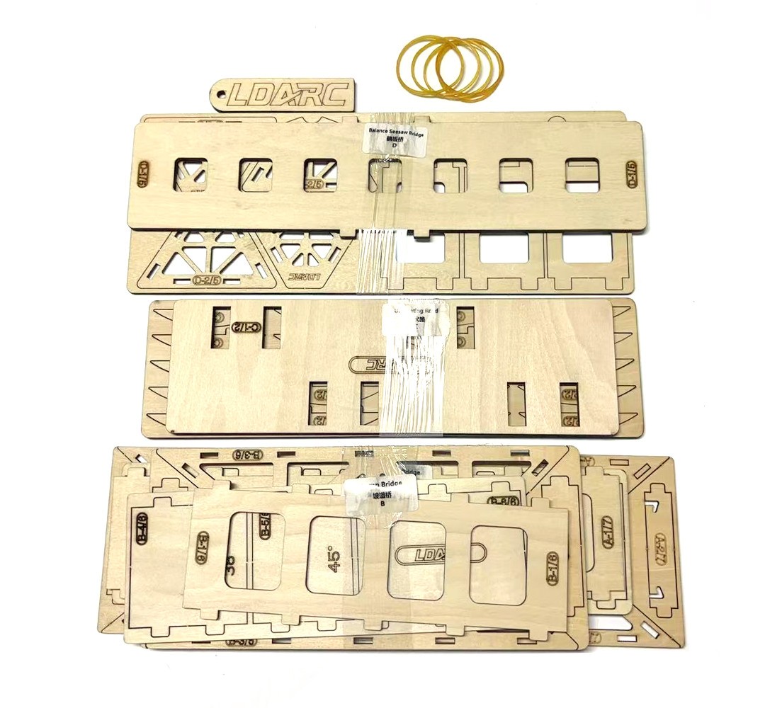 LDARC 1/43 1/58 1/64 RC Car Track Desktop Climbing car Simulation Obstacle