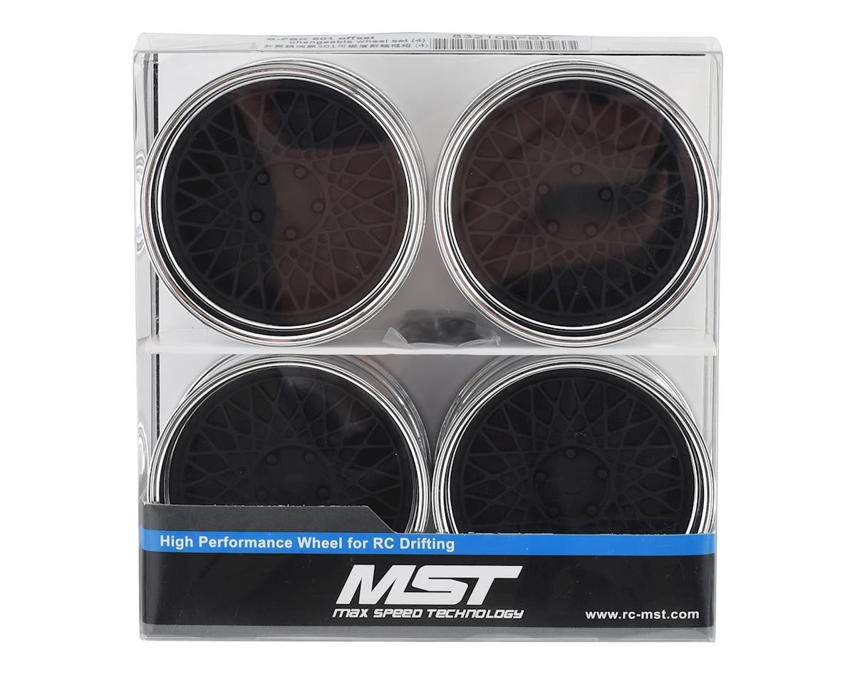 MST 501 Wheel Set (Flat Black) (4) [MXS-832103FBK]