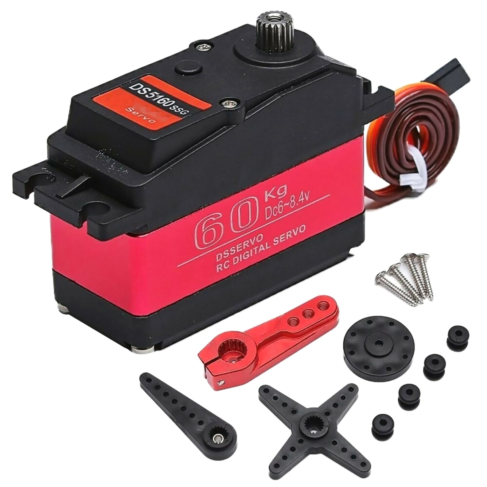 60KG Copper & Aluminum Gear Digital Servo Kits For Axial SCX6 1/6 RC Car E
