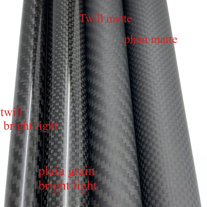 3K Carbon Fiber tube 6 8 10 12 14 16 18 19mm High Strength Carbon Fiber Tube 2PC