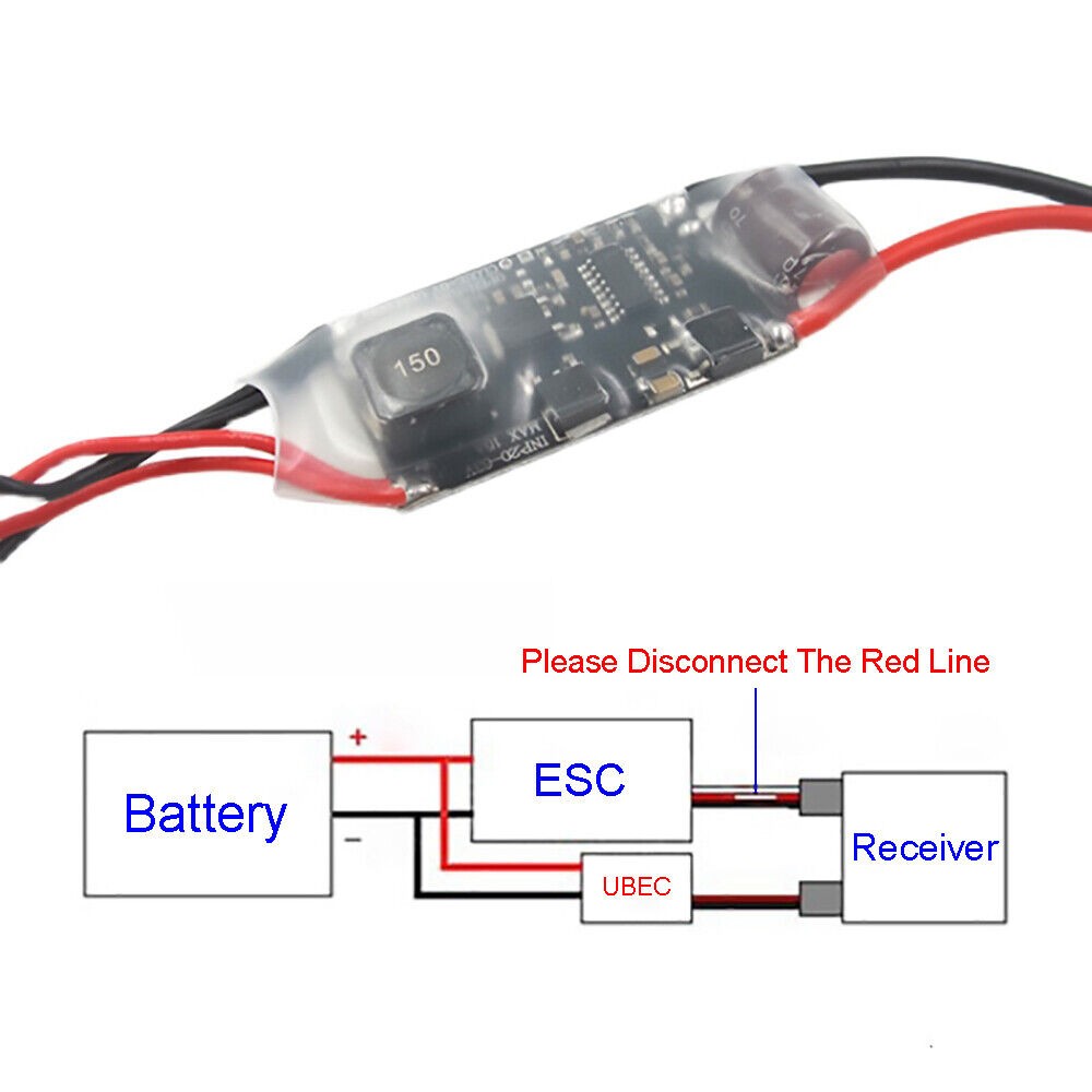 5V 5A UBEC Mini External BEC 2-12S Lipo DC-DC Converter Step Down Module b