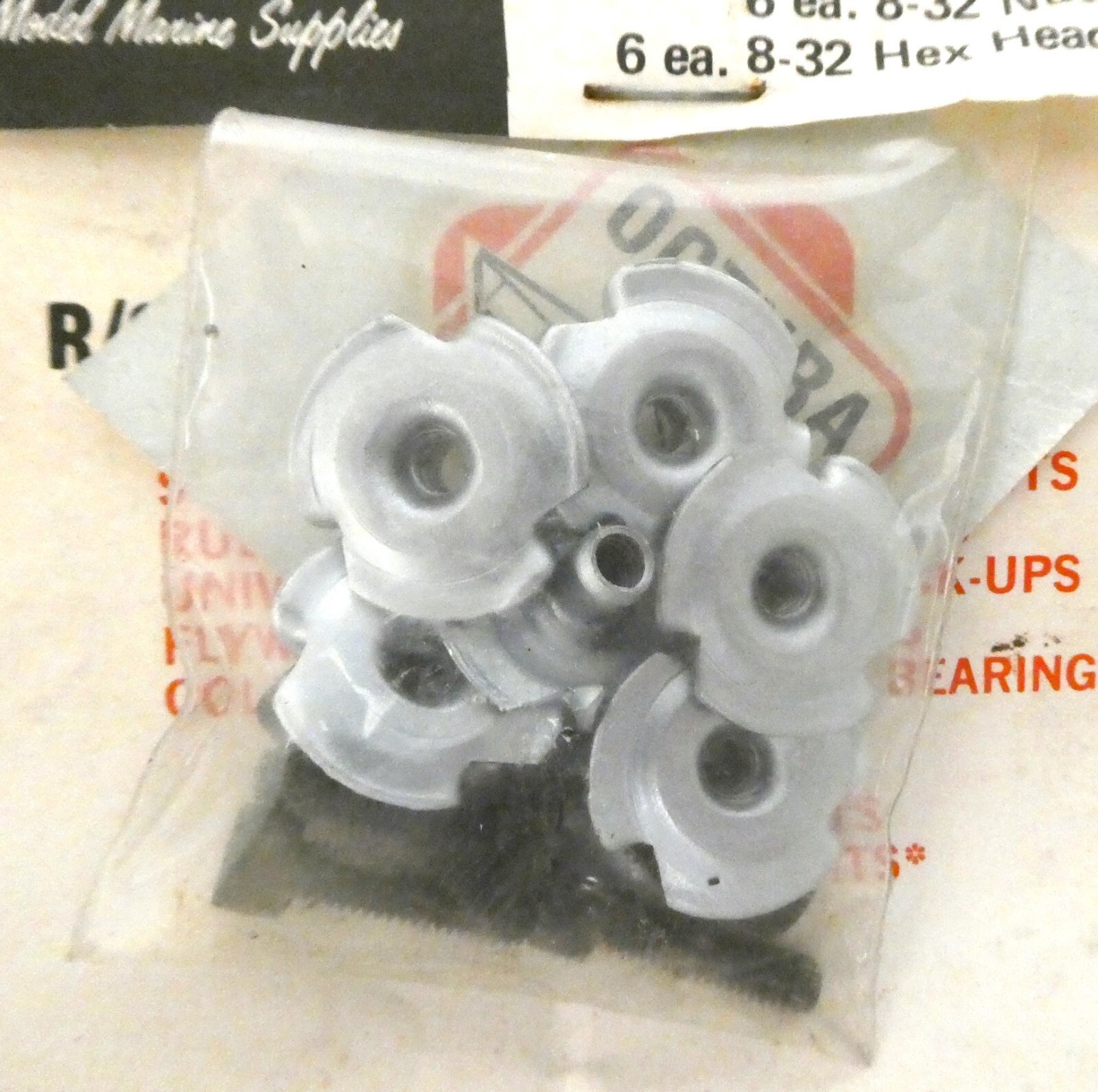 Octura Model Marine Plated “T” Nuts & Bolts Hex Head Bolts 12ea 8-32