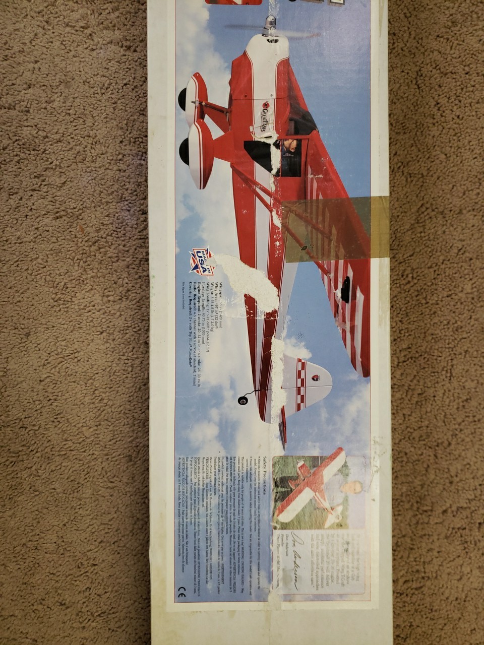 GREAT PLANES – T-Craft .20 Size Kit – 56″ Wingspan – New – O25