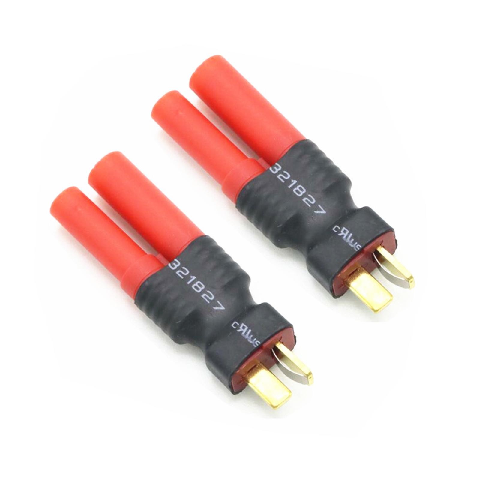 2Pcs Durable T Male /Female to HXT4.0 Adapter Connector For Drone/Car/Boat M
