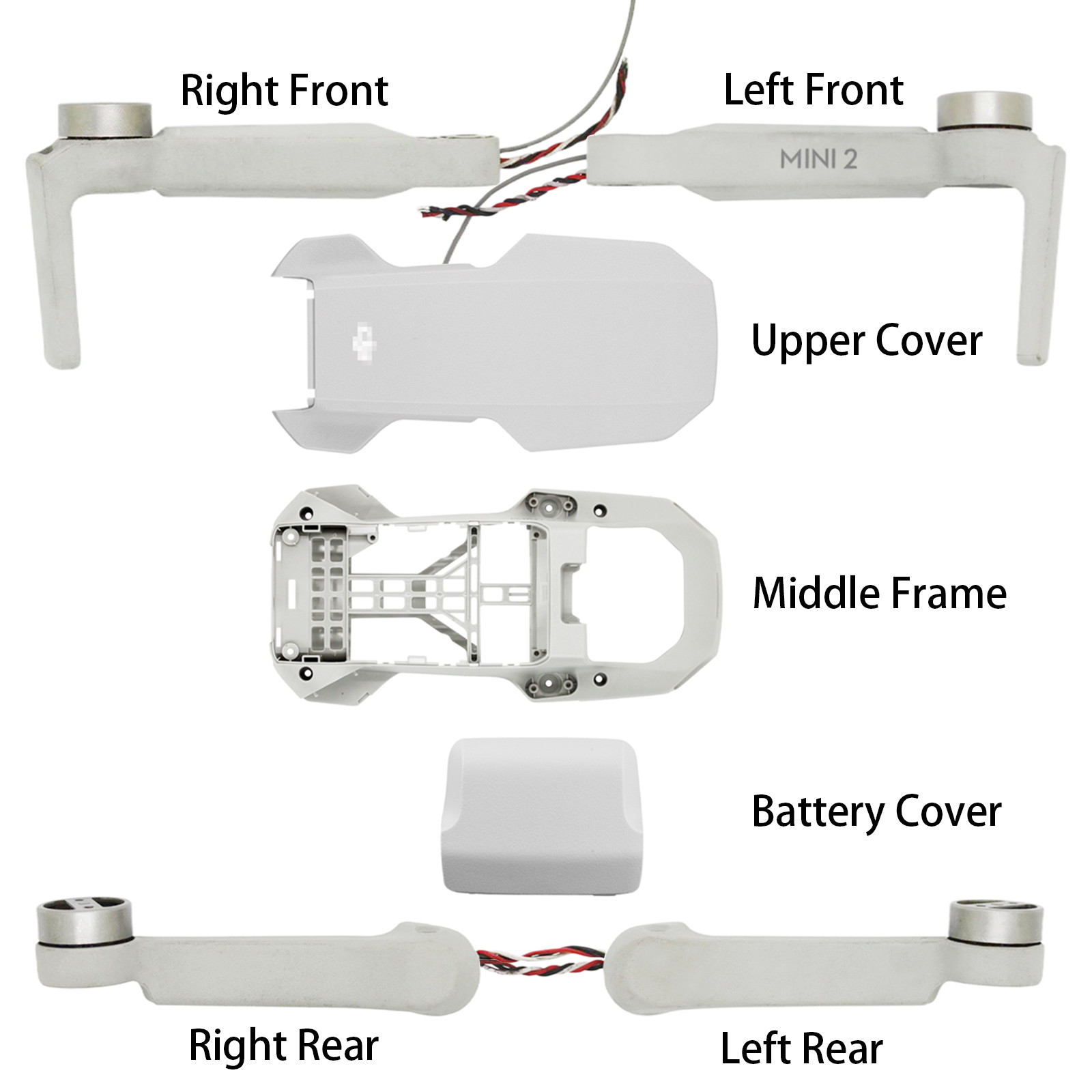 OEM Body Cover Battery Cover Middle Frame Arm Shell Motor For DJI Mini 2 Mini2