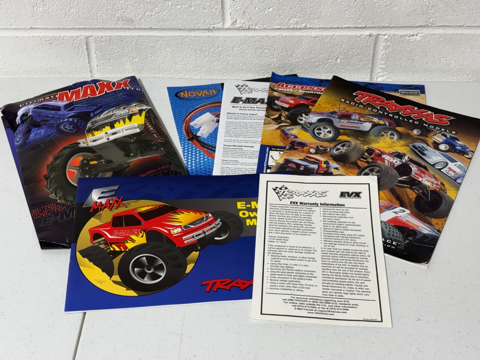 Traxxas Vintage 1/10 RC EMaxx E-Maxx 3906 Owners Manual Operating Book 2002 OLD