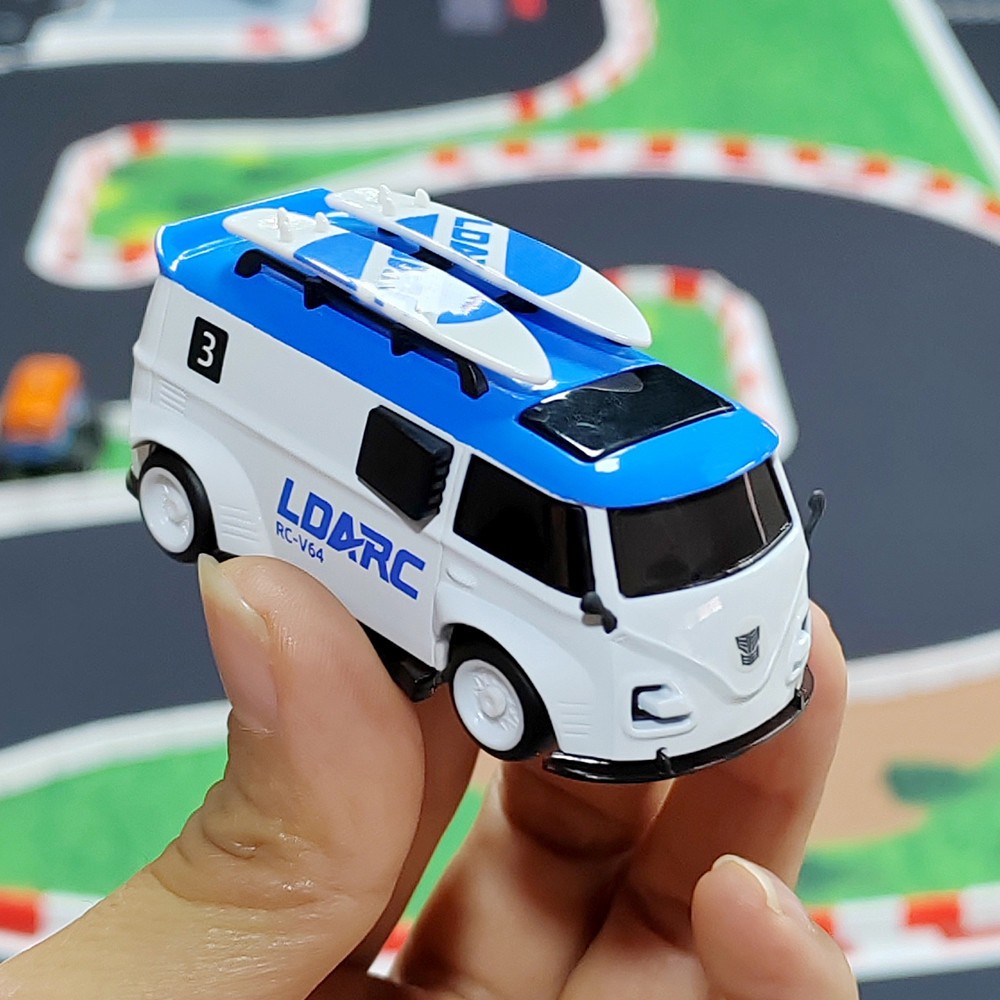 LDARC V64 1/64 RWD Race Van RV bus mini RC Car turbo full proportional Vehicles
