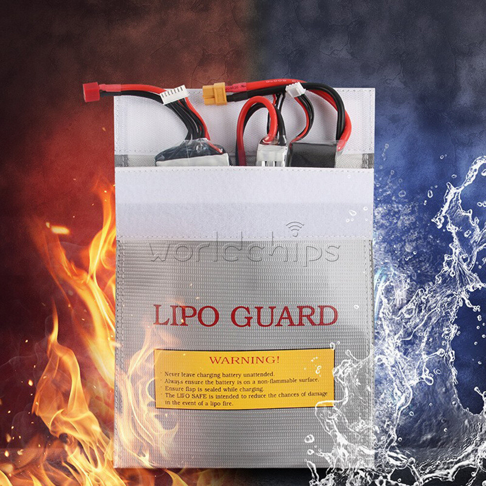 Fireproof High Quality RC LiPo Battery Safety Bag Safe Guard Charging Sack 2Size