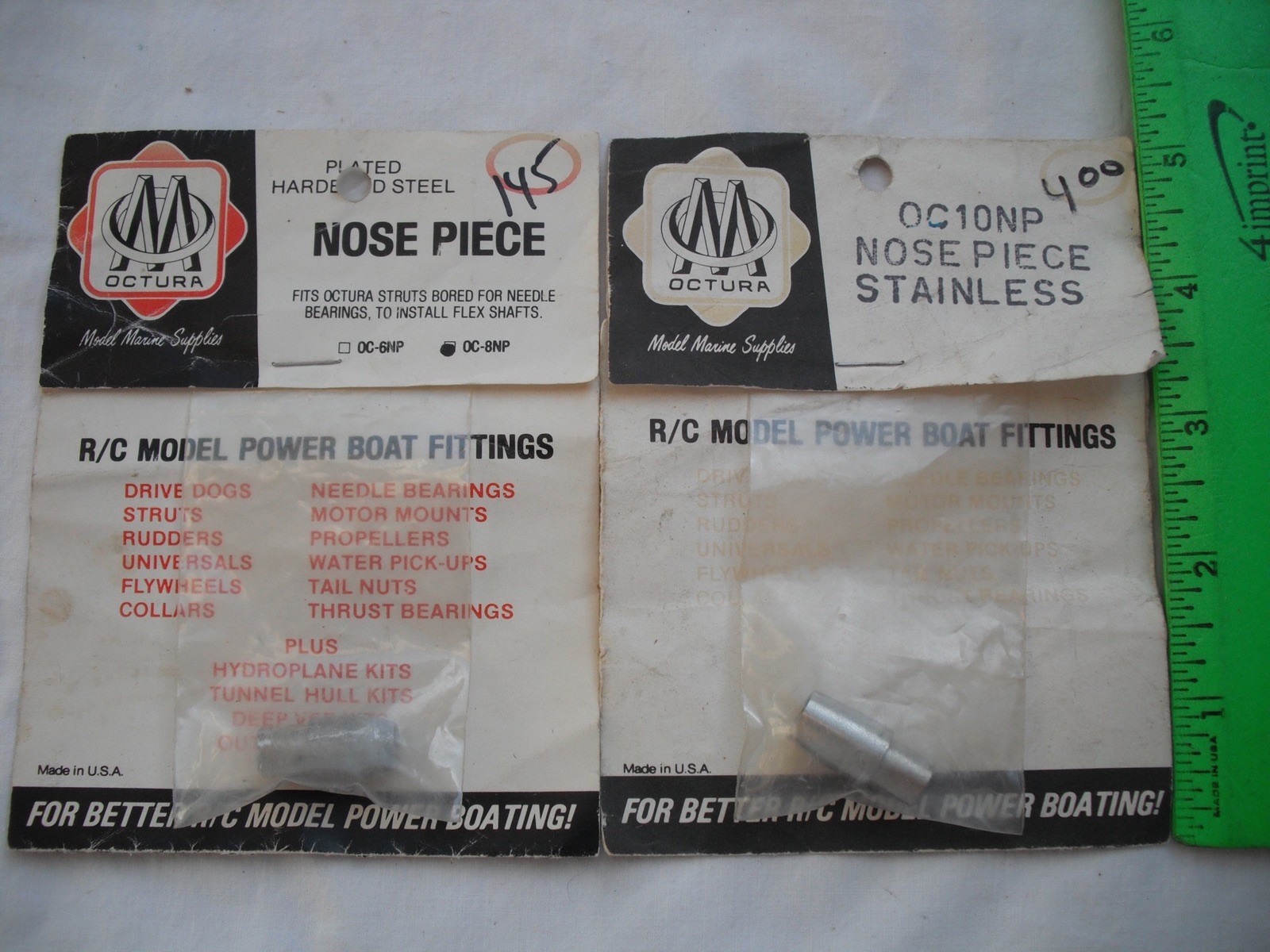 Lot of 2 Octura Nose Piece, OC-8NP OC10NP, RC R/C Boat Ship