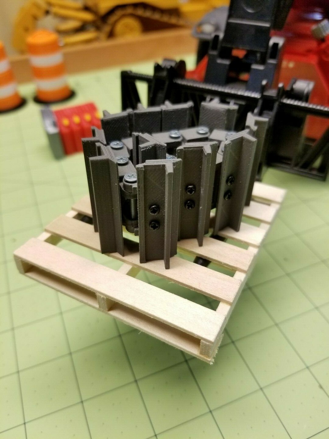 Set of 4 Miniature 1/14 Scale Wood Pallets for RC forklifts – Made in the USA