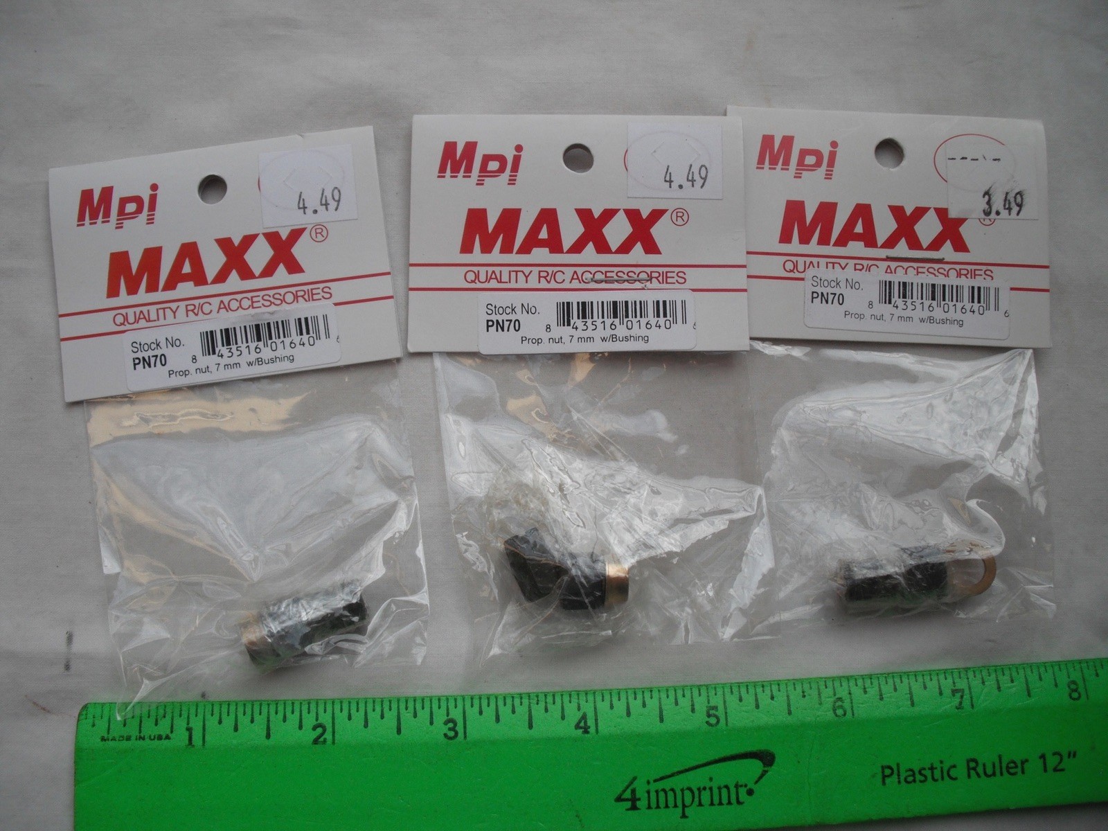 Lot of 3 Maxx Products Mpi PN70, Prop. Nut, 7 mm, Bushing, RC R/C Plane Airplane