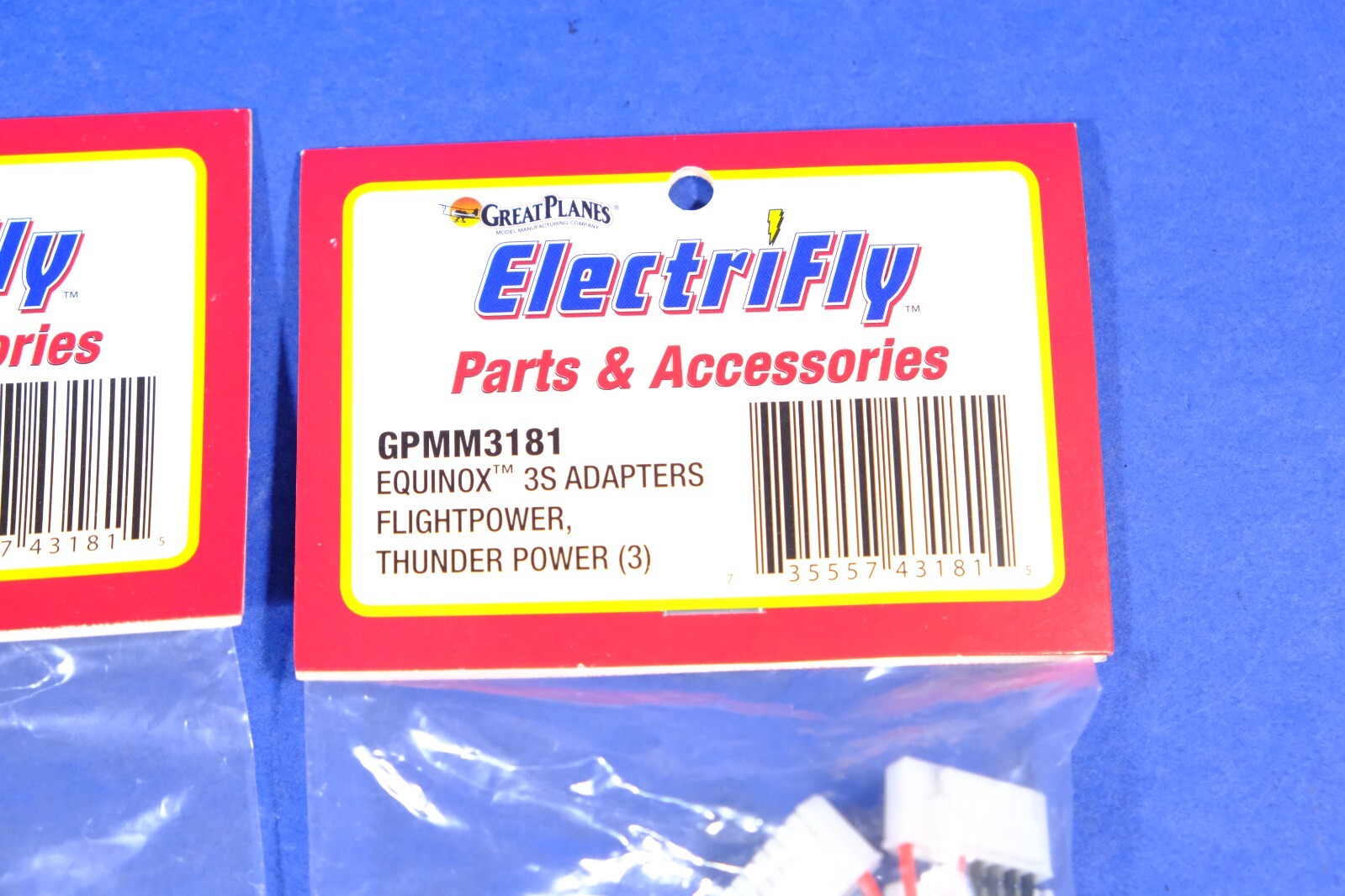 Lot of 4 Great Planes GPMM3181 Equinox 3S Adapters Flightpower Thunder Power