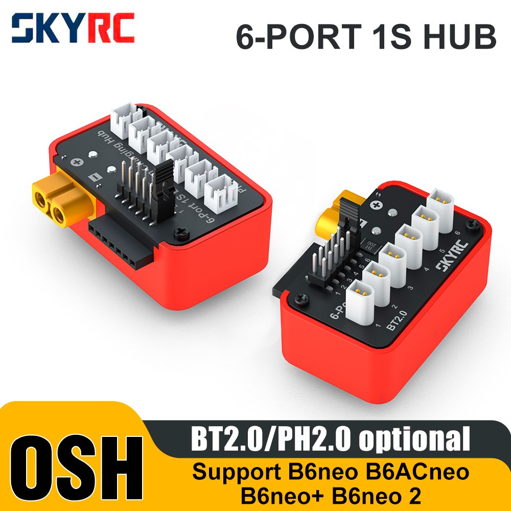 SKYRC Battery Charging Hub OSH 6-Port 1S Battery Charging Hub For B6neo B6neo+
