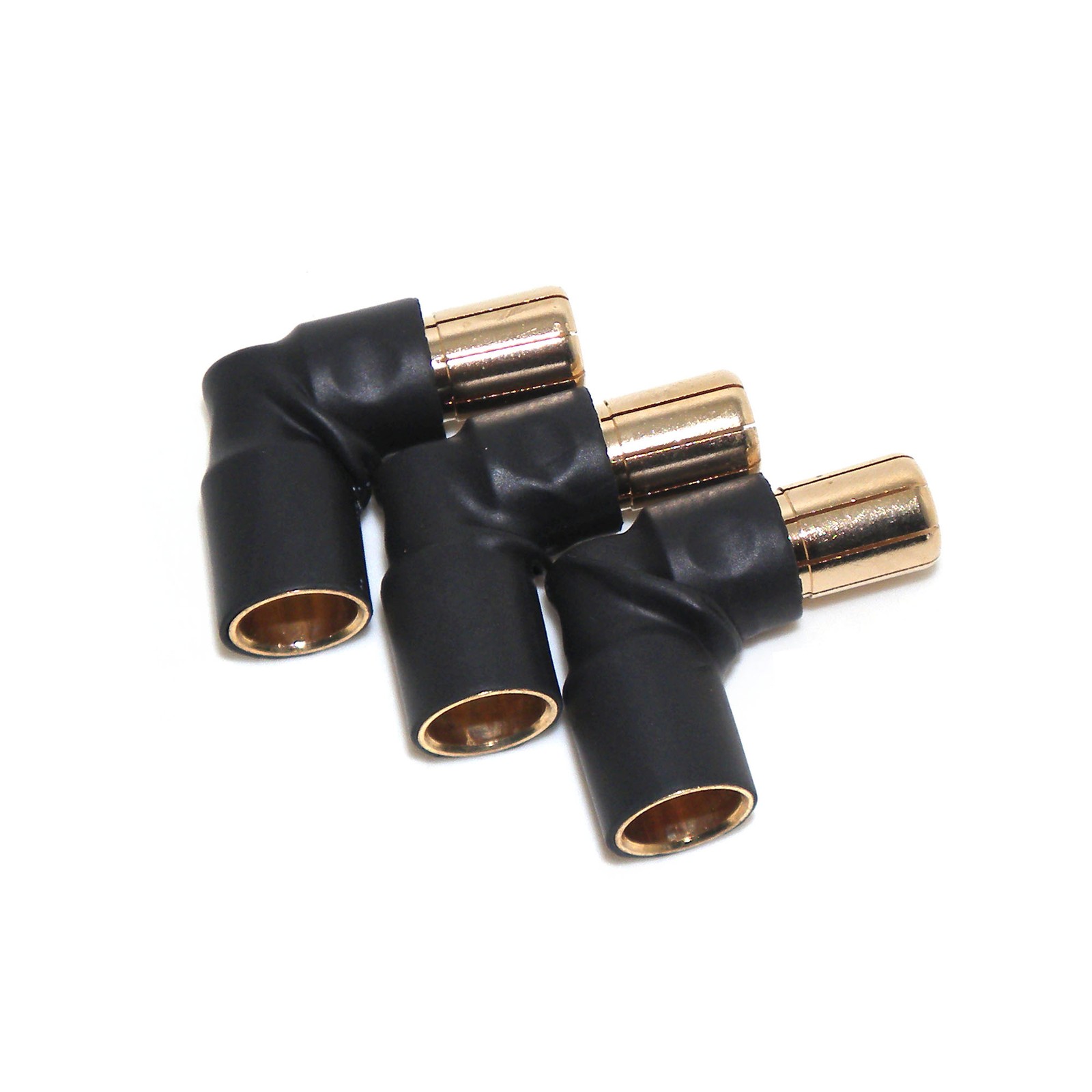 8mm Male to Female 90 Degree RC Bullet Adapter Connector ESC Extension