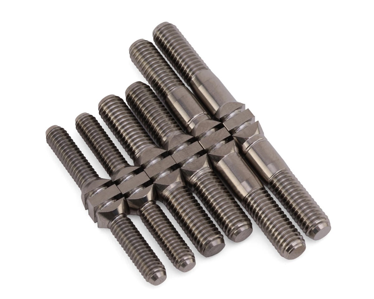 J&T Bearing Co. HongNor X5B Titanium “Milled” Turnbuckles Set (Natural)