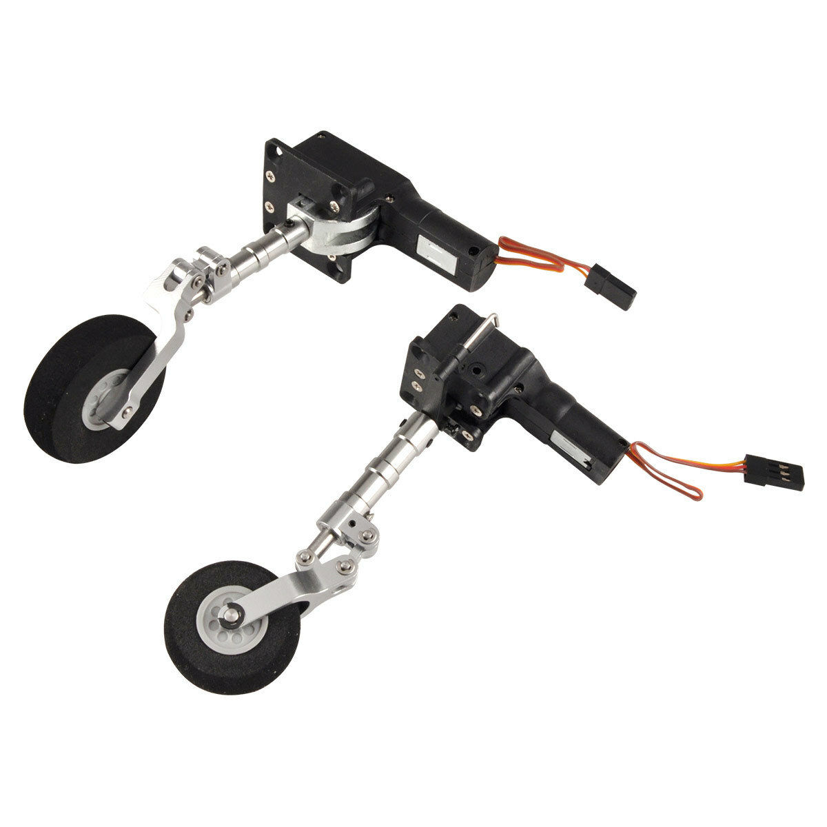 1Set Retractable Landing Gear W/ Wheels for 3KG RC Fixed-wing Airplane Model