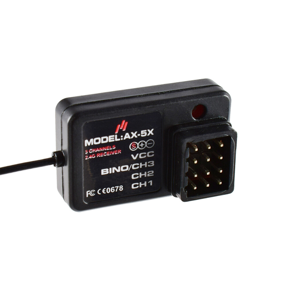 AUSTAR RC Transmitter and Receiver 2.4G 3CH 4CH 6CH for 1/10 1/8 Crawler TRX4