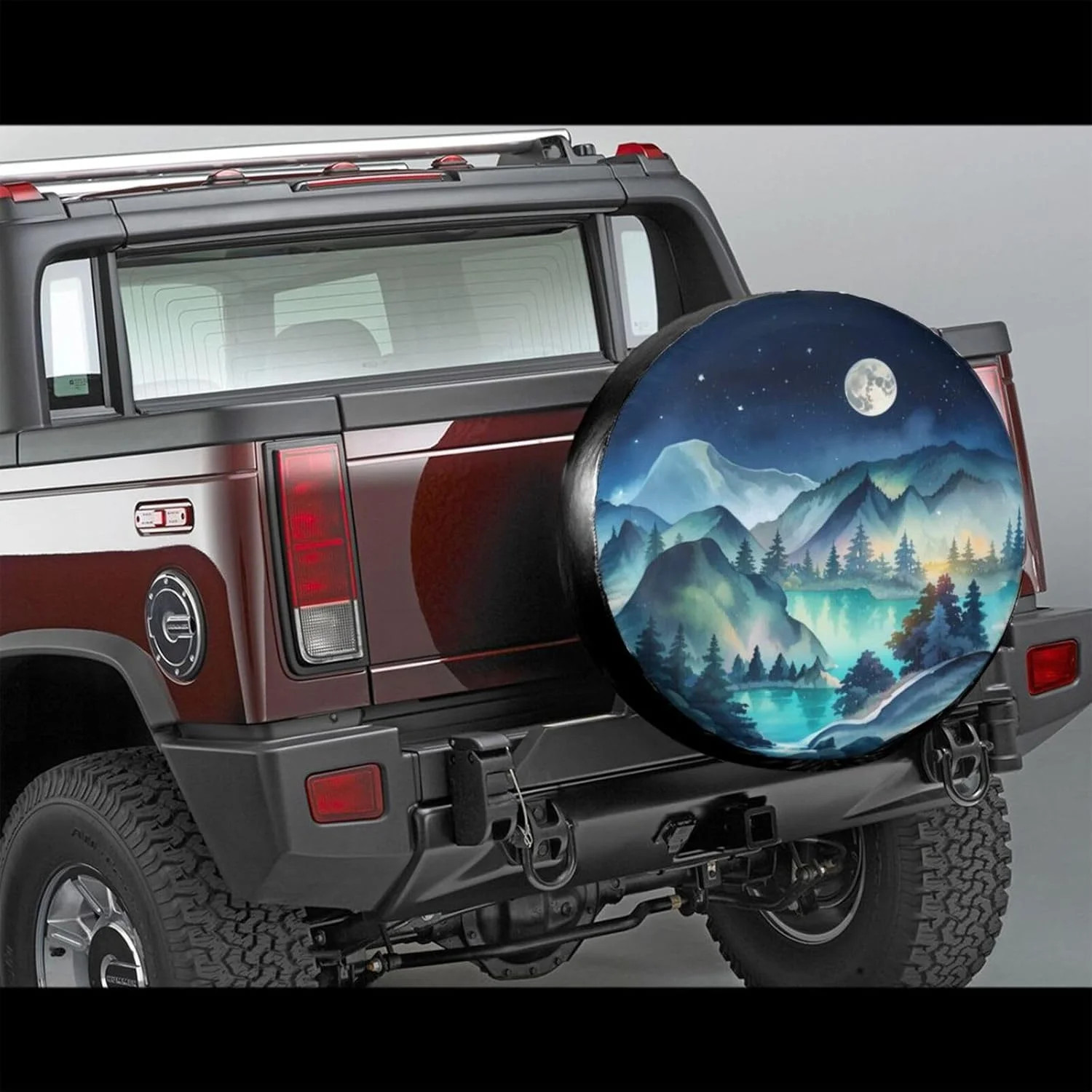 Mountains Natural Scenery Spare Tire Cover Wheel Protector Weatherproof Wheel Co