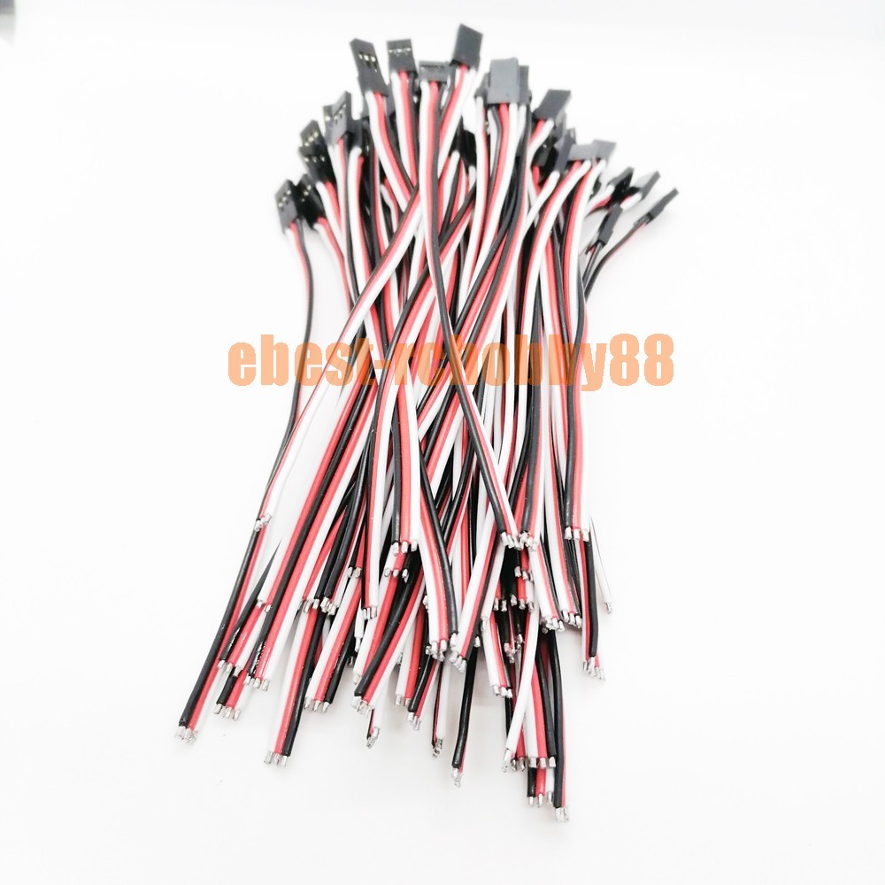 50 pcs DIY-JR Male Servo Plug 150MM 20AWG 100Cord Tail Pigtail Connector Cables