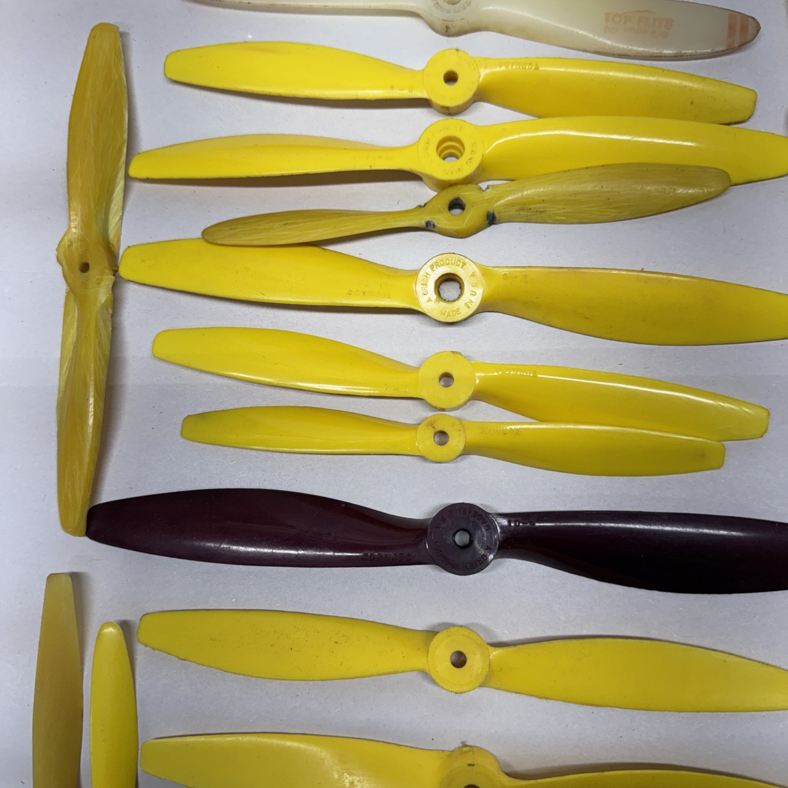 Huge Lot Of Glow RC Airplane Nylon And Wood Props, Toronado Top Flite R/C
