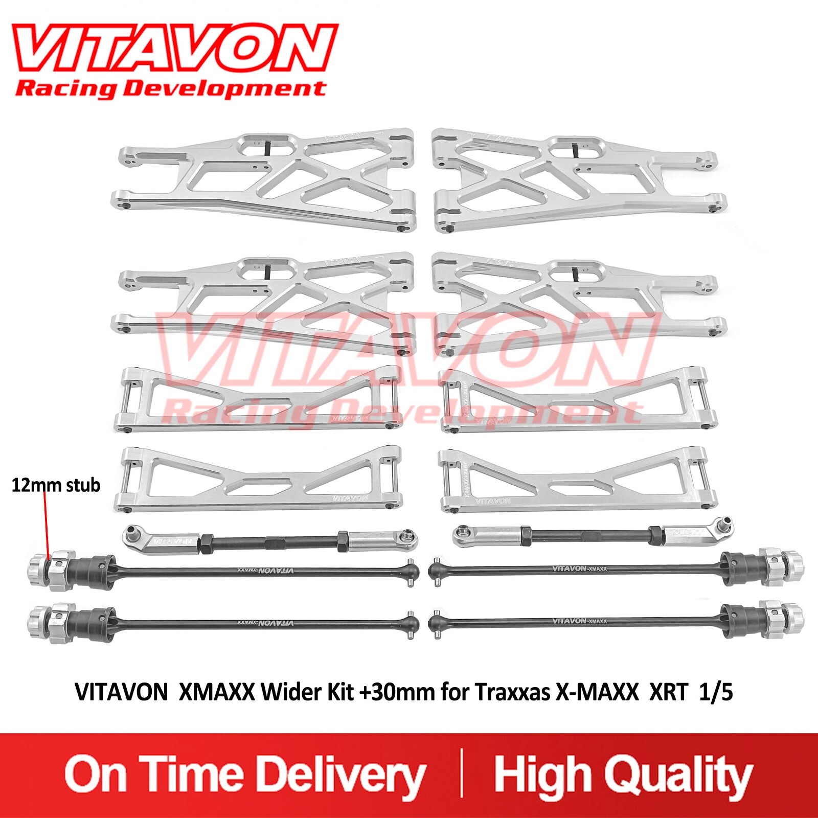VITAVON XMAXX Wider Kit +30mm for Traxxas X-MAXX XRT 1/5