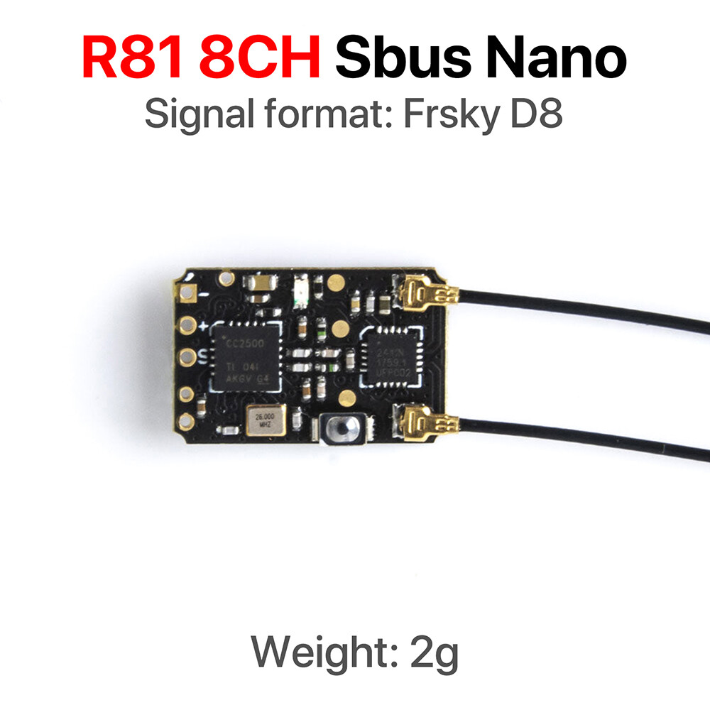 RadioMaster R81 R84 R86 R86C R88 R161 R168 2.4G Nano Receiver Compatible FrSky