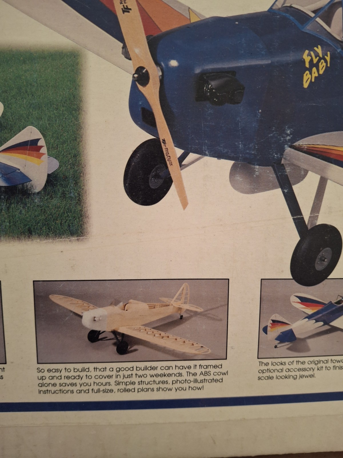 DYNAFLITE 1/4 SCALE FLY BABY RC KIT . N.O.S.