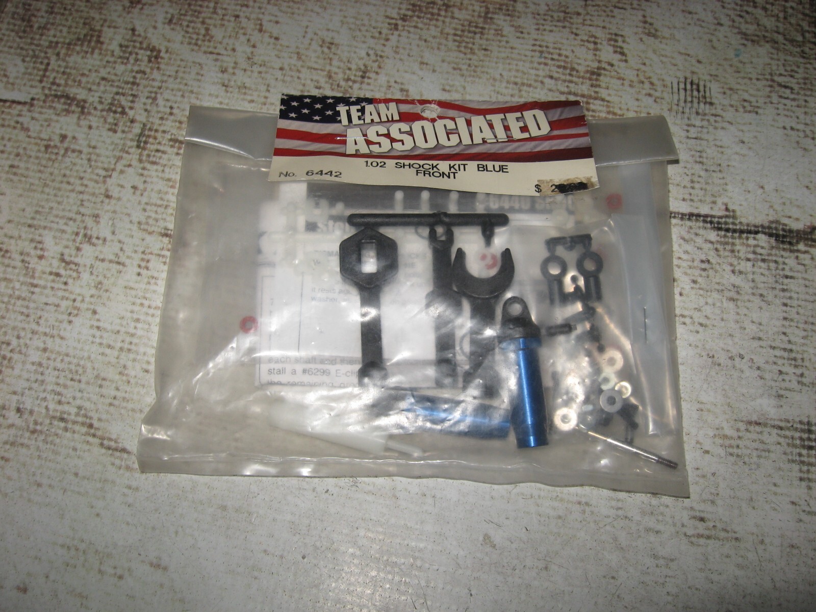 Vintage RC Associated 1.02″ Front Shock Set Aluminum Blue (2) 6442