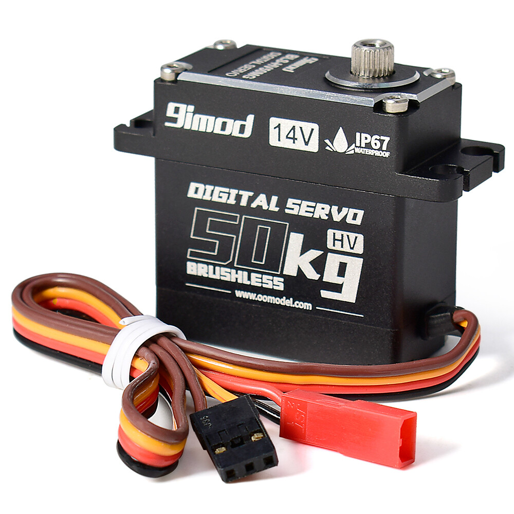 9imod 50KG BLS-HV50MG 14V HV Brushless Digital Servo for 1/5 RC Car Boat Robot