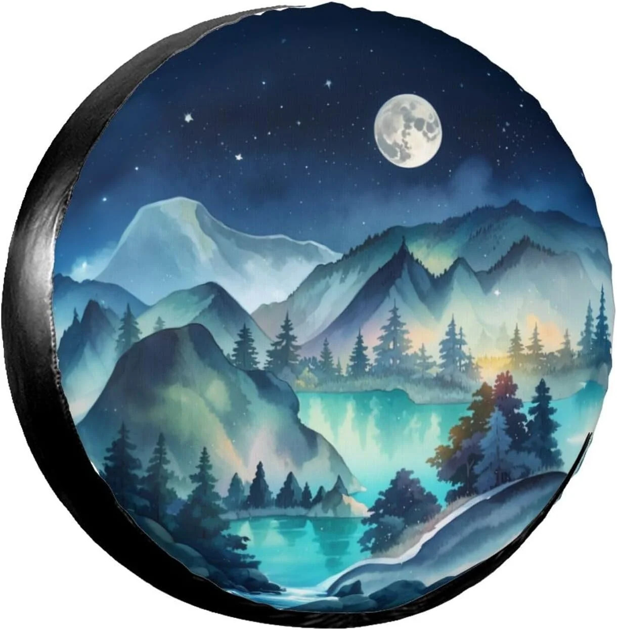 Mountains Natural Scenery Spare Tire Cover Wheel Protector Weatherproof Wheel Co