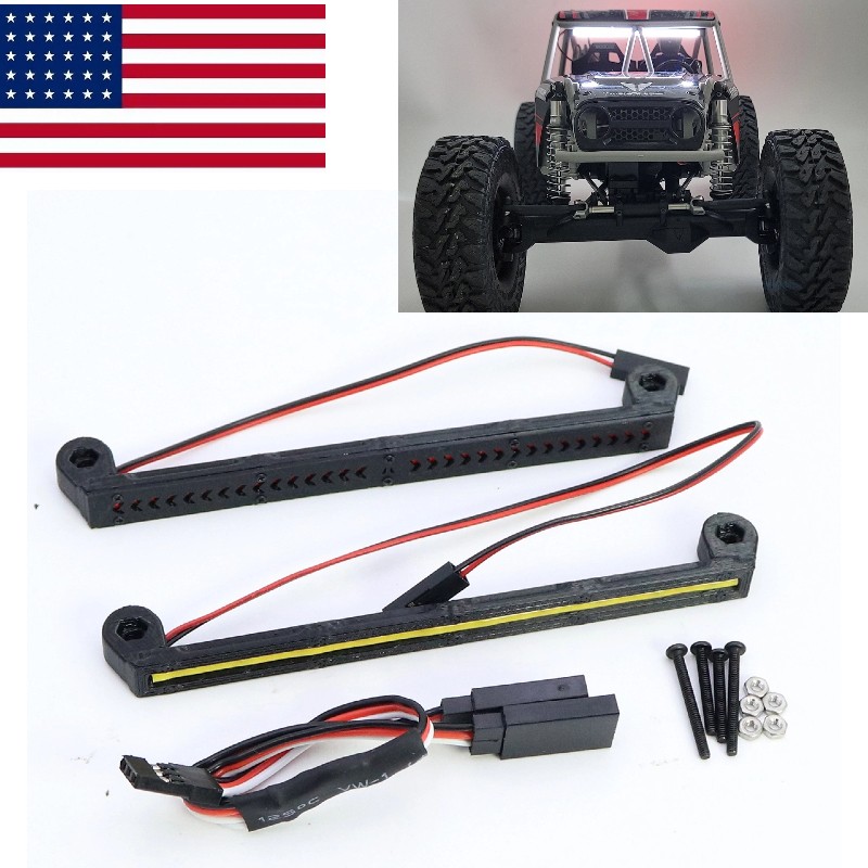 For Vanquish 1/10 H10 Optic RC Front & Rear Roof Lights Lamp Car Upgraded Parts