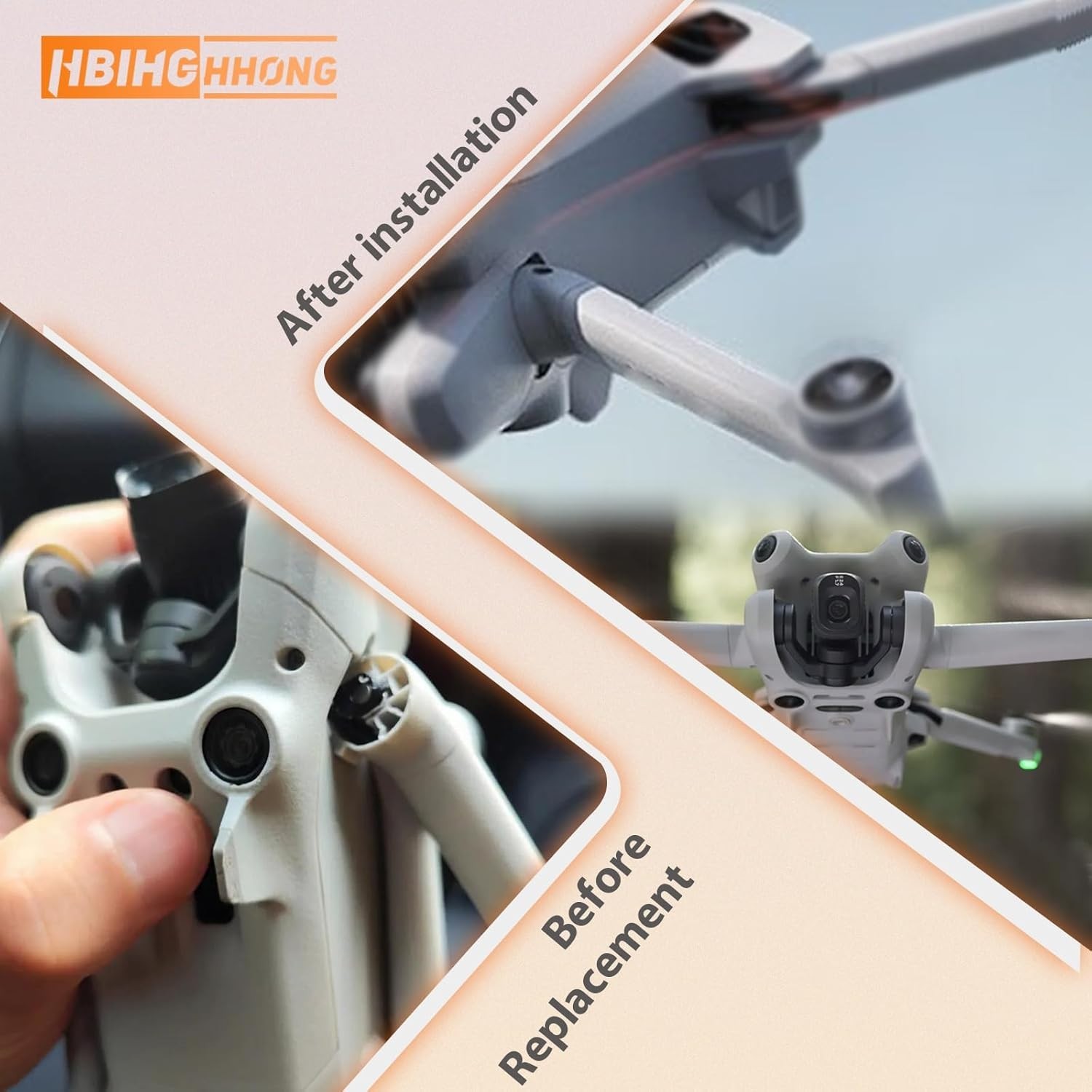 DJI Mini 4 Pro Mini 3 Front Arm Axis Hinge Shaft Repair Kit with Tools Parts