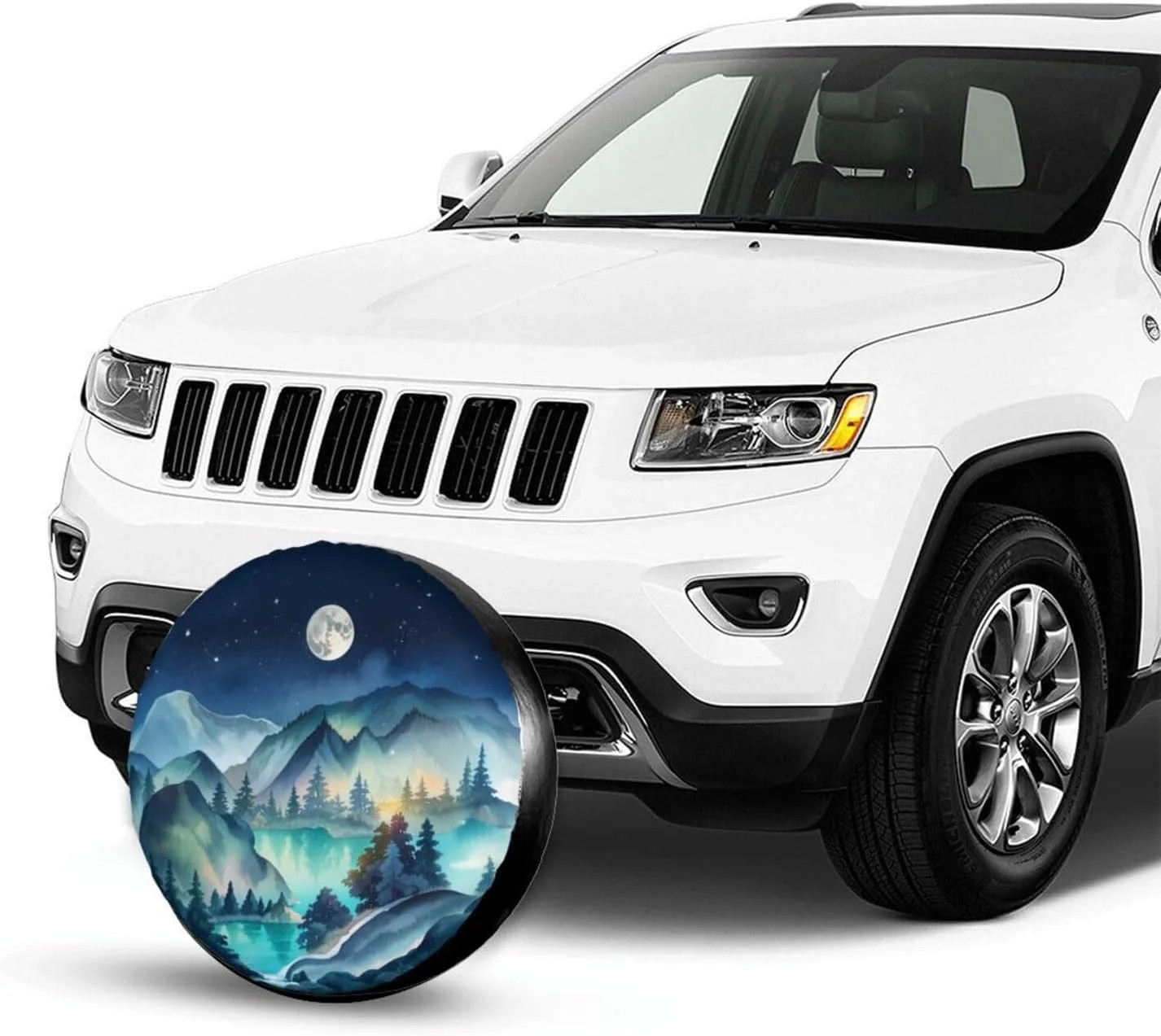 Mountains Natural Scenery Spare Tire Cover Wheel Protector Weatherproof Wheel Co